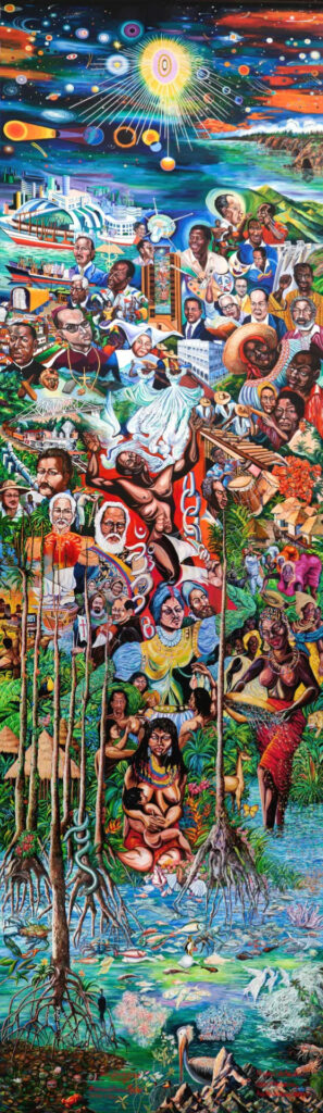 Mural de Buenaventura 450 años al cosmos